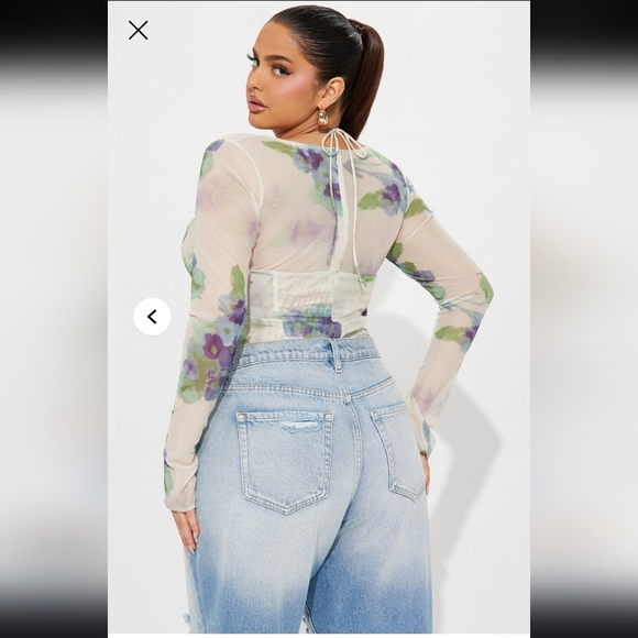 🍂🍁NWT FASHION NOVA MESH BODYSUIT 2X - Picture 7 of 7